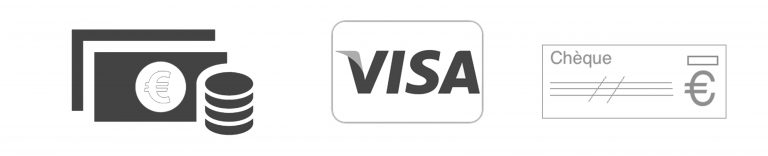 Moyens de paiement acceptés (sur place)